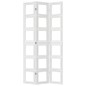 vidaXL Biombo separador de 3 paneles madera maciza Paulownia blanco vidaXL Biombo separador de 3 paneles madera maciza Paulownia blanco