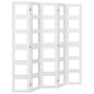 vidaXL Biombo separador de 5 paneles madera maciza Paulownia blanco vidaXL Biombo separador de 5 paneles madera maciza Paulownia blanco