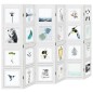 vidaXL Biombo separador de 6 paneles madera maciza Paulownia blanco vidaXL Biombo separador de 6 paneles madera maciza Paulownia blanco