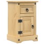 vidaXL Mesita de noche Corona madera maciza de pino 35x32,5x58 cm vidaXL Mesita de noche Corona madera maciza de pino 35x32,5x58 cm