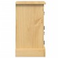 vidaXL Mesita de noche Corona madera maciza de pino 35x32,5x58 cm vidaXL Mesita de noche Corona madera maciza de pino 35x32,5x58 cm