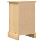 vidaXL Mesita de noche Corona madera maciza de pino 35x32,5x58 cm vidaXL Mesita de noche Corona madera maciza de pino 35x32,5x58 cm