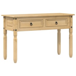 vidaXL Mesa consola Corona madera maciza de pino 115x46x73 cm