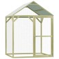 vidaXL Jaula gallinero madera impregnada pino y acero 1,5x1,5x2 m vidaXL Jaula gallinero madera impregnada pino y acero 1,5x1,5x2 m
