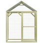 vidaXL Jaula gallinero madera impregnada pino y acero 1,5x1,5x2 m vidaXL Jaula gallinero madera impregnada pino y acero 1,5x1,5x2 m