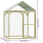 vidaXL Jaula gallinero madera impregnada pino y acero 1,5x1,5x2 m vidaXL Jaula gallinero madera impregnada pino y acero 1,5x1,5x2 m