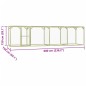 vidaXL Jaula gallinero madera impregnada pino y acero 6x1,5x1,5 m vidaXL Jaula gallinero madera impregnada pino y acero 6x1,5x1,5 m
