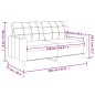 vidaXL Sofá de 2 plazas de cuero sintético rojo vino 140 cm vidaXL Sofá de 2 plazas de cuero sintético rojo vino 140 cm