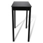 vidaXL Mesa alta de cocina con 4 sillas de barra negras vidaXL Mesa alta de cocina con 4 sillas de barra negras