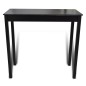 vidaXL Mesa alta de cocina con 4 sillas de barra negras vidaXL Mesa alta de cocina con 4 sillas de barra negras