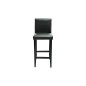 vidaXL Mesa alta de cocina con 4 sillas de barra negras vidaXL Mesa alta de cocina con 4 sillas de barra negras