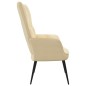 vidaXL Silla de relajación de terciopelo blanco crema vidaXL Silla de relajación de terciopelo blanco crema