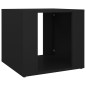 vidaXL Mesita de noche madera contrachapada negro 41x40x36 cm vidaXL Mesita de noche madera contrachapada negro 41x40x36 cm