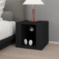 vidaXL Mesita de noche madera contrachapada negro 41x40x36 cm vidaXL Mesita de noche madera contrachapada negro 41x40x36 cm