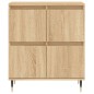 vidaXL Aparadores 2 piezas madera contrachapada color roble sonoma vidaXL Aparadores 2 piezas madera contrachapada color roble sonoma