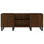 vidaXL Mueble de discos madera contrachapada roble marrón 121x38x48 cm vidaXL Mueble de discos madera contrachapada roble marrón 121x38x48 cm