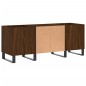 vidaXL Mueble de discos madera contrachapada roble marrón 121x38x48 cm vidaXL Mueble de discos madera contrachapada roble marrón 121x38x48 cm