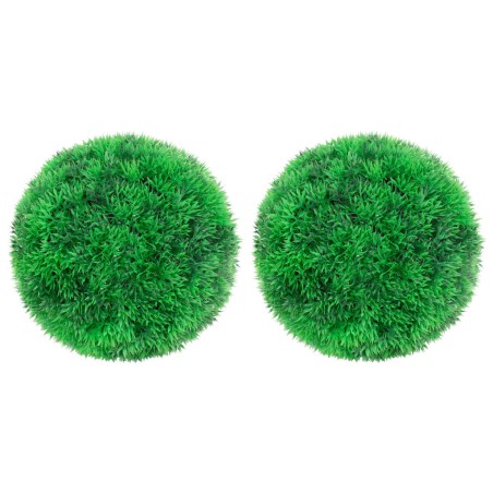 vidaXL Bolas de boj artificial 2 unidades 22 cm