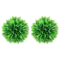 vidaXL Bolas de boj artificial 2 unidades 30 cm
