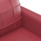 vidaXL Juego de sofás con cojines 2 piezas cuero sintético rojo tinto vidaXL Juego de sofás con cojines 2 piezas cuero sintético rojo tinto