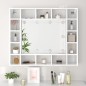 vidaXL Mueble con espejo y LED blanco brillante 91x15x76,5 cm vidaXL Mueble con espejo y LED blanco brillante 91x15x76,5 cm