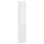 vidaXL Mueble con espejo y LED blanco brillante 91x15x76,5 cm vidaXL Mueble con espejo y LED blanco brillante 91x15x76,5 cm