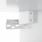 vidaXL Mueble con espejo y LED blanco brillante 91x15x76,5 cm vidaXL Mueble con espejo y LED blanco brillante 91x15x76,5 cm