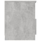 vidaXL Mesita de noche madera ingeniería gris hormigón 40x40x50 cm vidaXL Mesita de noche madera ingeniería gris hormigón 40x40x50 cm