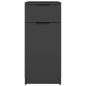 vidaXL Armario de escritorio madera contrachapada negro 33,5x50x75 cm