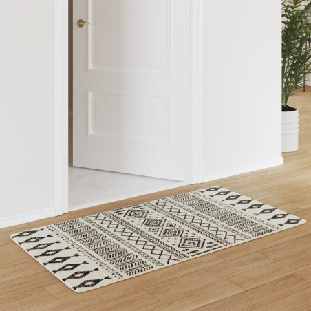 vidaXL Alfombra de pelo corto antideslizante multicolor 80x150 cm