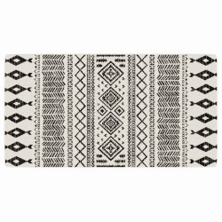 vidaXL Alfombra de pelo corto antideslizante multicolor 80x150 cm