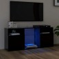 vidaXL Mueble de TV con luces LED negro 120x30x50 cm vidaXL Mueble de TV con luces LED negro 120x30x50 cm