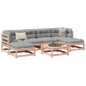 vidaXL Set de sofás jardín 7 pzas con cojines madera abeto Douglas vidaXL Set de sofás jardín 7 pzas con cojines madera abeto Douglas