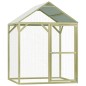 vidaXL Jaula gallinero madera impregnada pino y acero 1,5x1,5x2 m vidaXL Jaula gallinero madera impregnada pino y acero 1,5x1,5x2 m