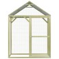 vidaXL Jaula gallinero madera impregnada pino y acero 1,5x1,5x2 m vidaXL Jaula gallinero madera impregnada pino y acero 1,5x1,5x2 m