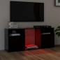 vidaXL Mueble de TV con luces LED negro 120x30x50 cm vidaXL Mueble de TV con luces LED negro 120x30x50 cm