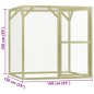 vidaXL Jaula gallinero madera impregnada pino y acero 1,5x1,5x1,5 m vidaXL Jaula gallinero madera impregnada pino y acero 1,5x1,5x1,5 m