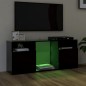 vidaXL Mueble de TV con luces LED negro 120x30x50 cm vidaXL Mueble de TV con luces LED negro 120x30x50 cm