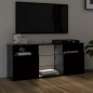 vidaXL Mueble de TV con luces LED negro 120x30x50 cm vidaXL Mueble de TV con luces LED negro 120x30x50 cm