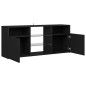 vidaXL Mueble de TV con luces LED negro 120x30x50 cm vidaXL Mueble de TV con luces LED negro 120x30x50 cm