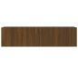 vidaXL Mueble pared TV madera contrachapada roble marrón 120x30x30 cm vidaXL Mueble pared TV madera contrachapada roble marrón 120x30x30 cm