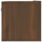 vidaXL Mueble pared TV madera contrachapada roble marrón 120x30x30 cm vidaXL Mueble pared TV madera contrachapada roble marrón 120x30x30 cm