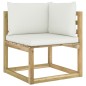 vidaXL Set de muebles de jardín 6 piezas con cojines madera impregnada