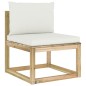 vidaXL Set de muebles de jardín 6 piezas con cojines madera impregnada