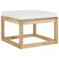 vidaXL Set de muebles de jardín 6 piezas con cojines madera impregnada