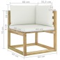 vidaXL Set de muebles de jardín 6 piezas con cojines madera impregnada