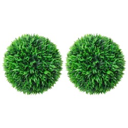 vidaXL Bolas de boj artificial 2 unidades 38 cm