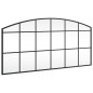 vidaXL Espejo de pared arco de hierro negro 100x50 cm vidaXL Espejo de pared arco de hierro negro 100x50 cm