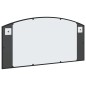 vidaXL Espejo de pared arco de hierro negro 100x50 cm vidaXL Espejo de pared arco de hierro negro 100x50 cm