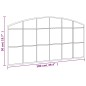 vidaXL Espejo de pared arco de hierro negro 100x50 cm vidaXL Espejo de pared arco de hierro negro 100x50 cm